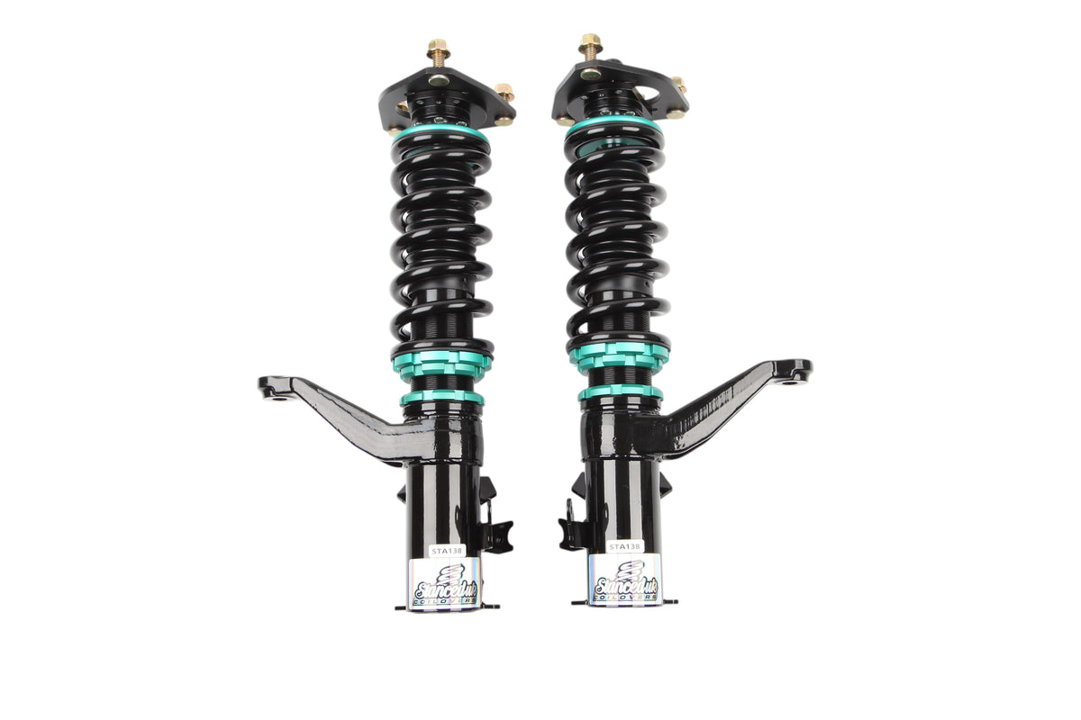 Stanced UK Premium Coilover front coilovers for Honda Civic Type R EP3 with monotube dampers, 32-way damping adjustment and camber-adjustable top mounts
