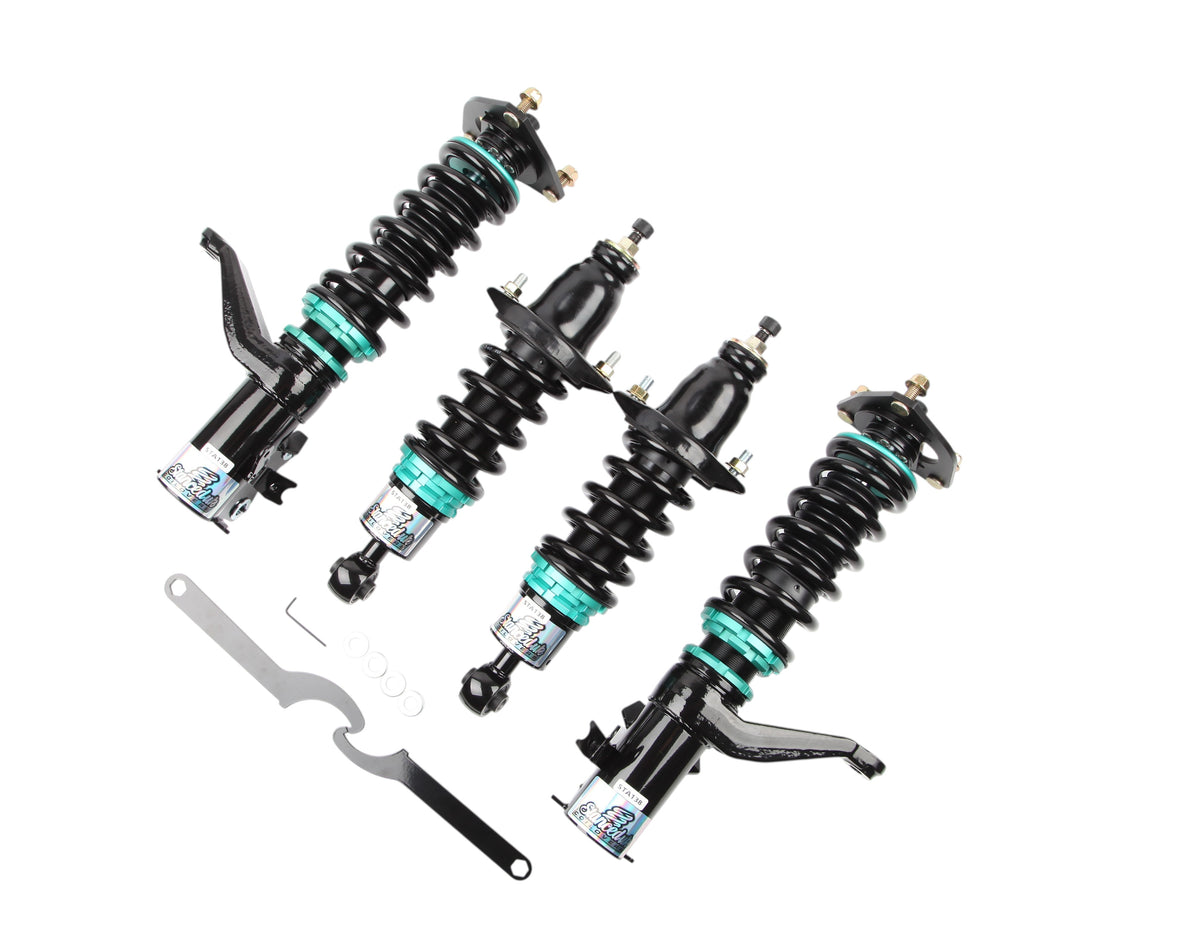 Stanced UK Premium Coilover Kit for Honda Civic Type R EP3 with monotube dampers, 32-way damping adjustment and camber-adjustable top mounts