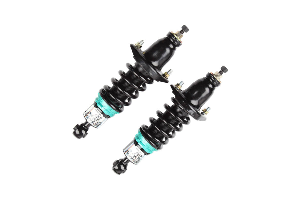 Stanced UK Premium Coilover rear coilovers for Honda Civic Type R EP3 with monotube dampers, 32-way damping adjustment and camber-adjustable top mounts