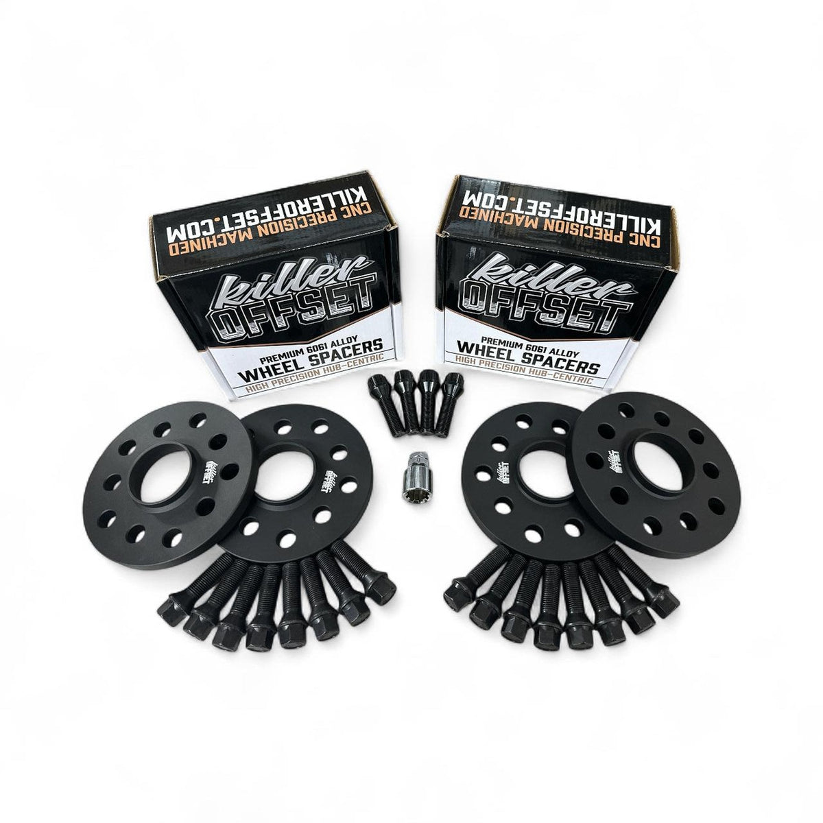 Killer Offset® Premium Wheel Spacers 10mm 15mm 5x120 72.6mm With Bolts & Locks