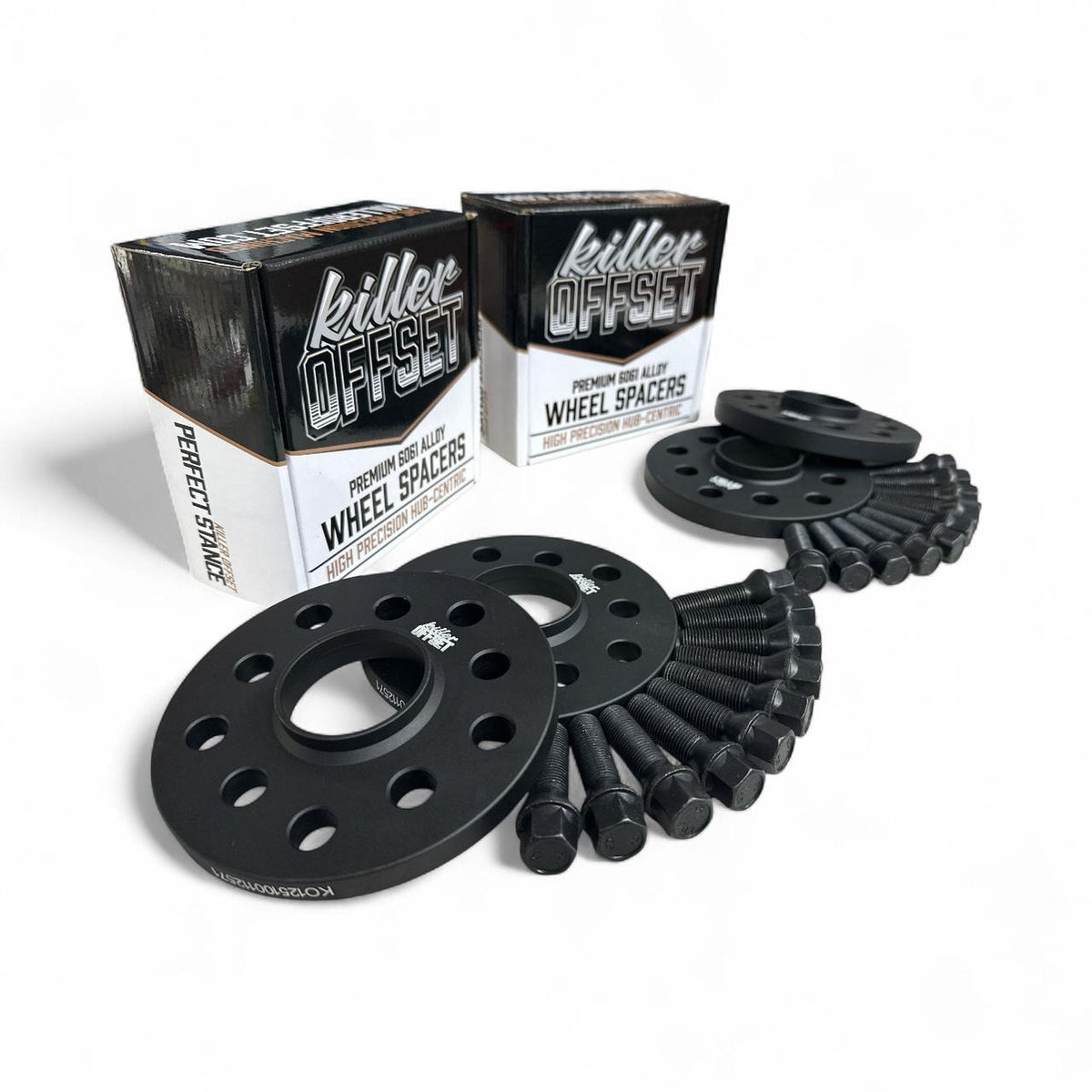 Killer Offset® Premium Wheel Spacers 10mm x 4 5x120 72.6mm With Bolts