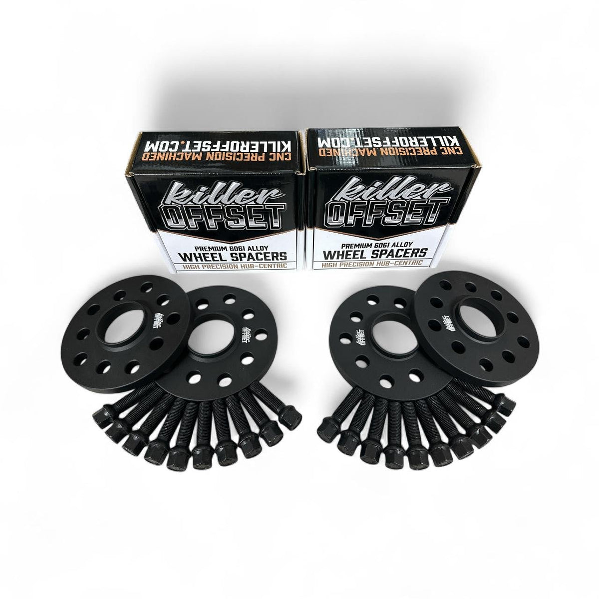 Killer Offset® Premium Wheel Spacers 12mm 15mm 5x112 66.6mm For Audi With Radius Bolts