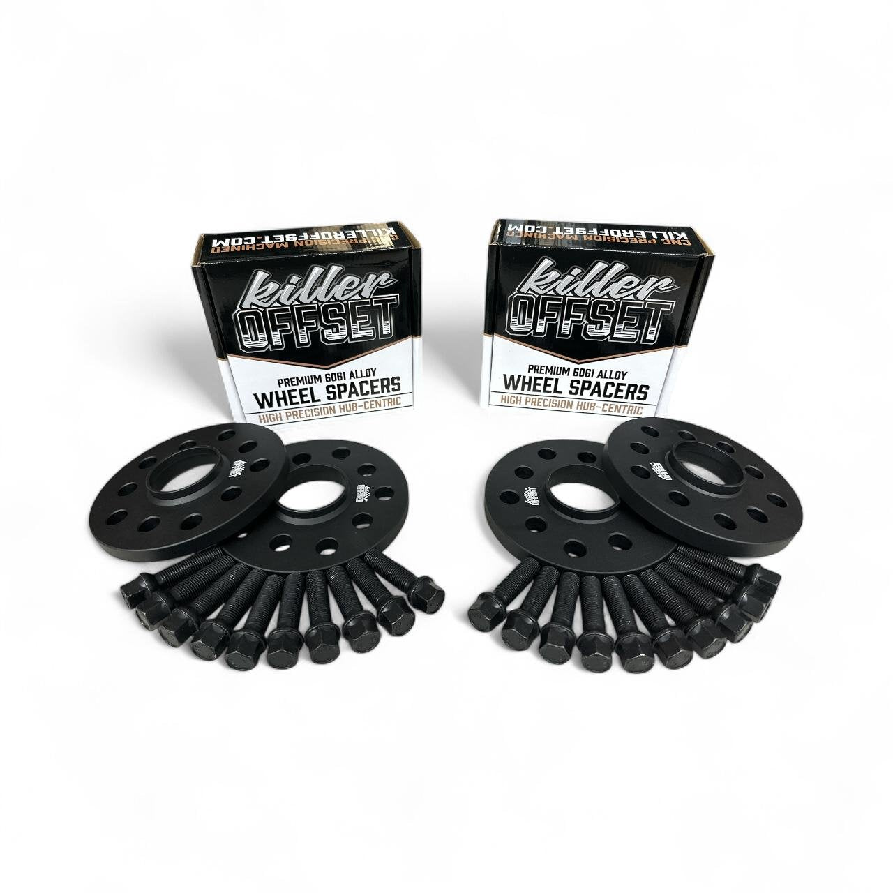 Killer Offset® Premium Wheel Spacers 10mm 15mm 5x112 66.6mm For Audi With Radius Bolts