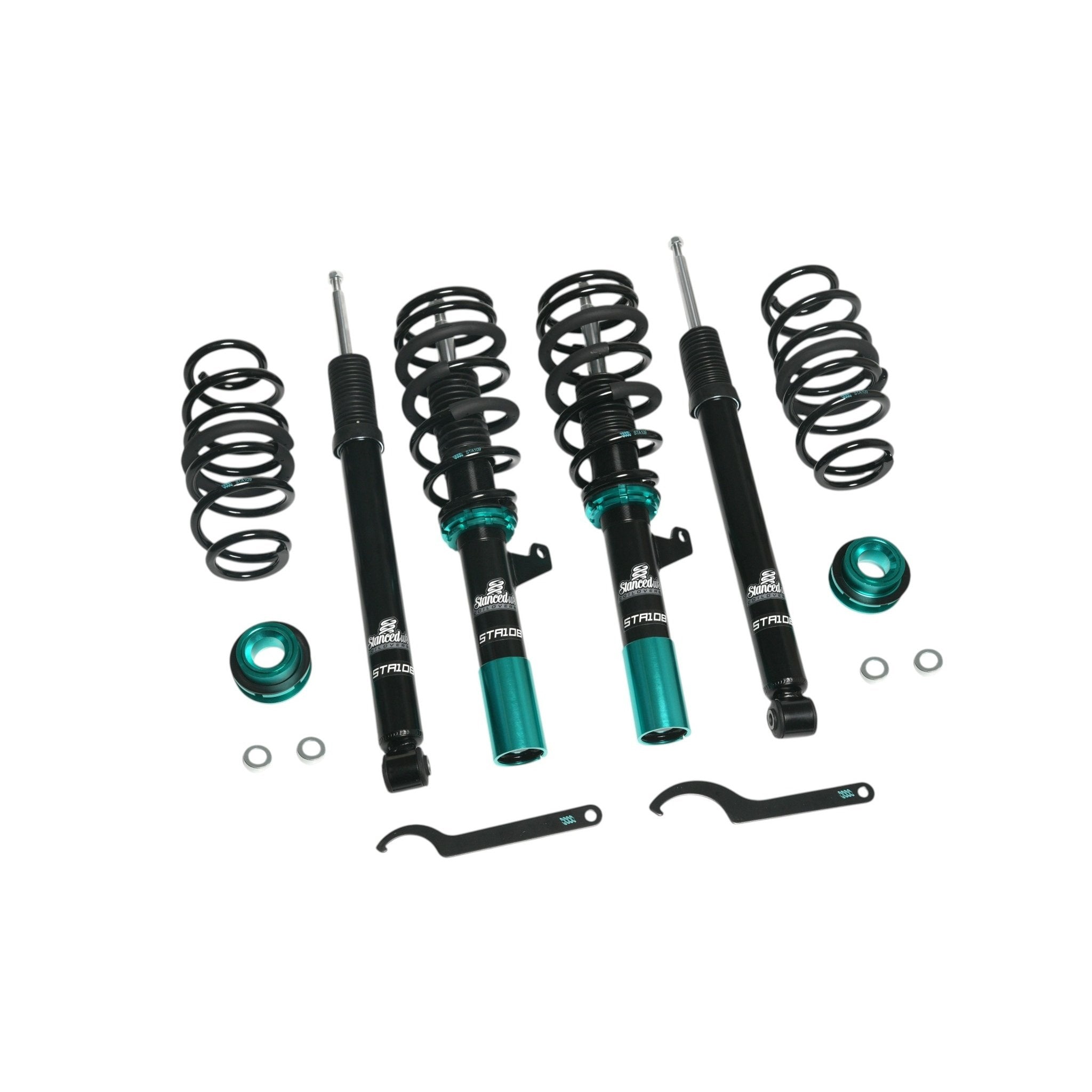 Stanced UK Coilovers Suspension Kit Fiat 500 1.0 1.2 1.3 1.4 Abarth (07-19)