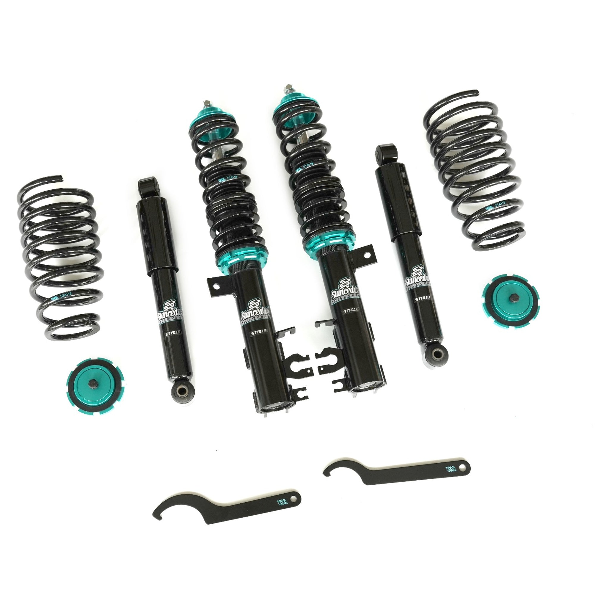 Stanced UK Coilover Suspension Kit – Fiat 500 (2007–2019) (All Engines Inc. Abarth)