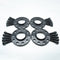 Demon Black Alloy Wheel Spacers Audi 5x112 66.6mm 10mm Set of 4 + Radius Bolts