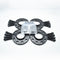 Demon Black Alloy Wheel Spacers 5x100 5x112 57.1mm  12mm / 15mm Set of 4 + Radius Bolts & Locking Set