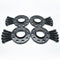 Demon Black Alloy Wheel Spacers 5x100 5x112 57.1mm  12mm / 15mm Set of 4 + Tapered Bolts