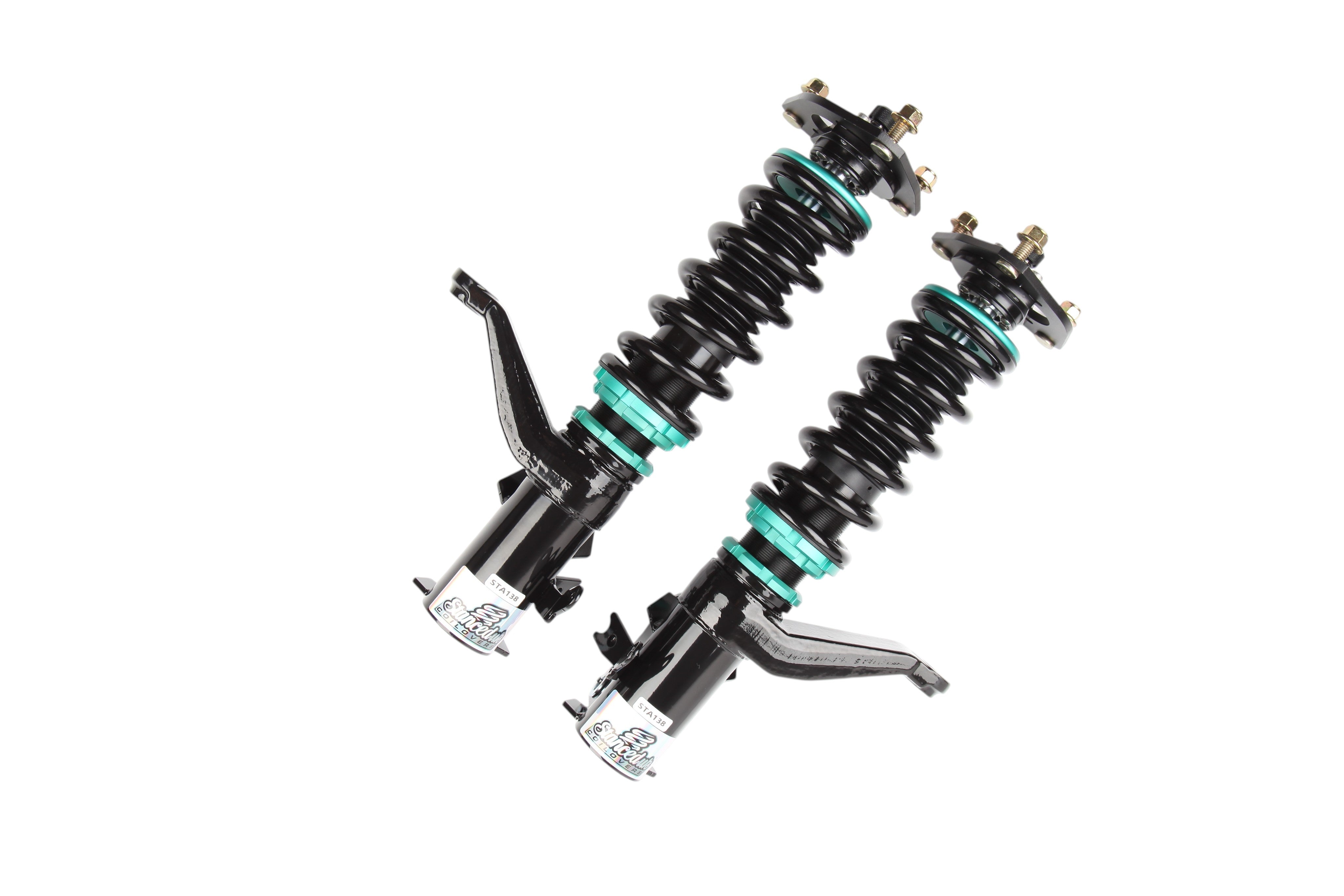 Stanced UK Premium Coilover front coilovers for Honda Civic Type R EP3 with monotube dampers, 32-way damping adjustment and camber-adjustable top mounts