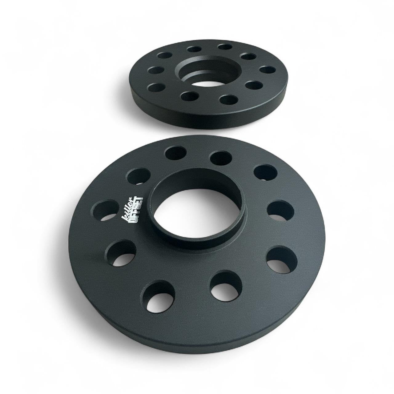Killer Offset® Premium Wheel Spacers 12mm 15mm 5x112 66.6mm For Audi With Radius Bolts & Locks