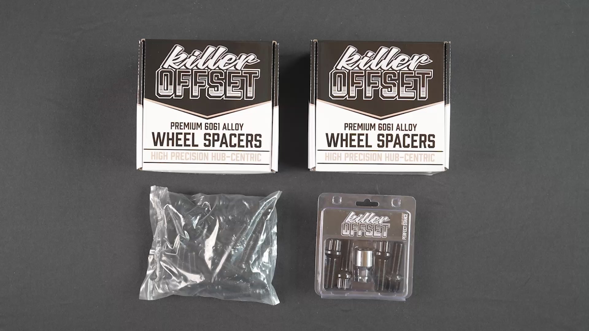 Killer Offset Wheel Spacer Kit With Bolts and Locking Bolt Kit
