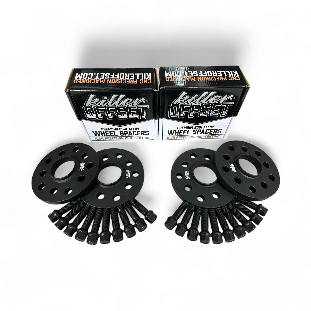 Killer Offset® Premium Wheel Spacers 15mm 20mm 5x100 5x112 57.1mm With Radius Bolts