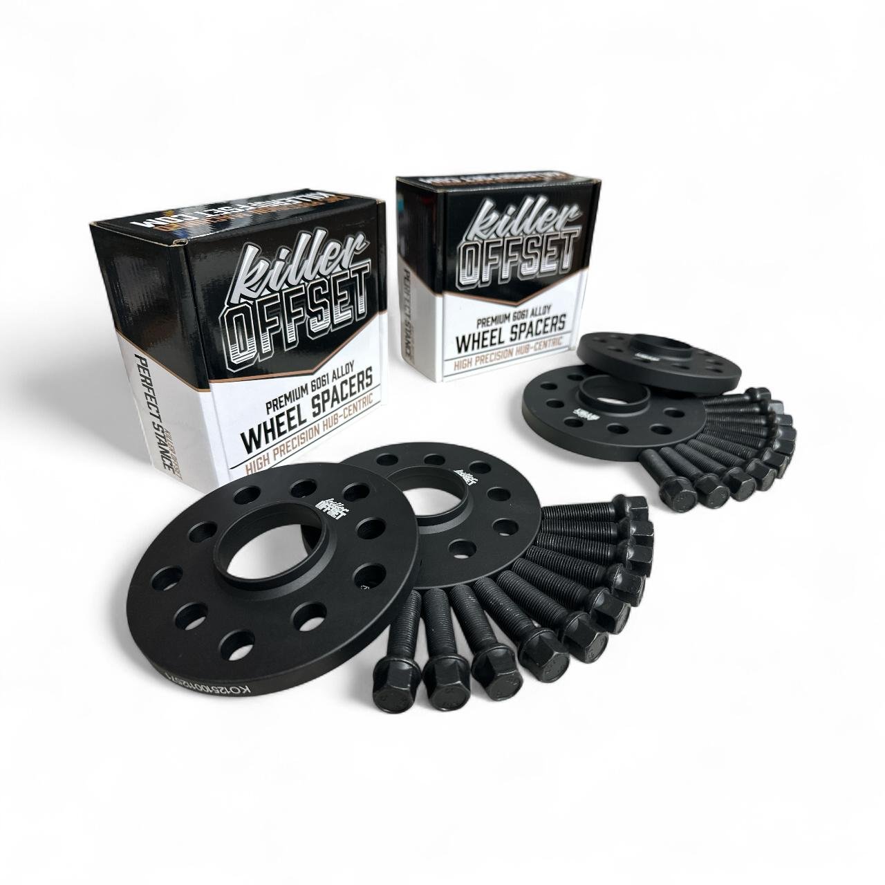 Killer Offset® Premium Wheel Spacers 12mm X 4 5x100 5x112 57.1mm With Radius Bolts