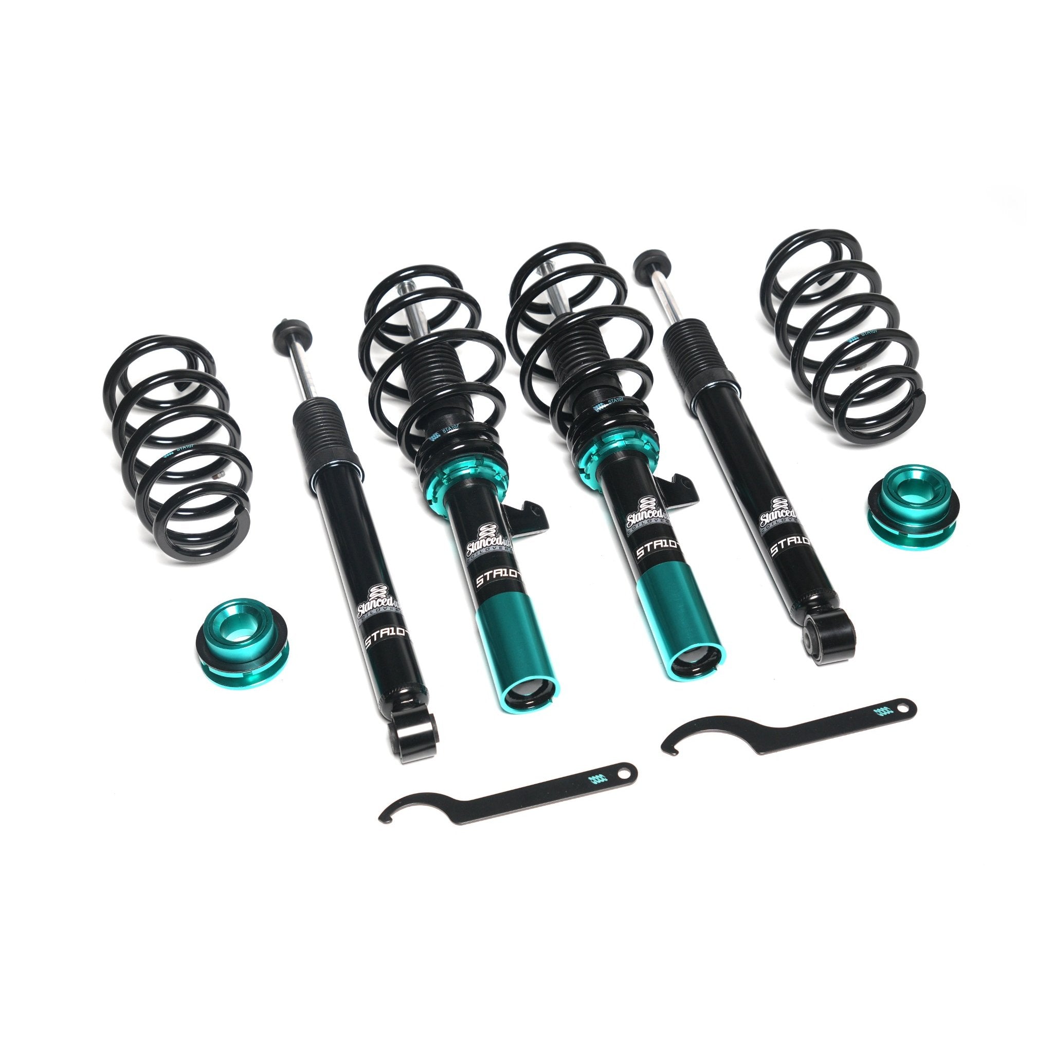 Full Stanced UK coilover suspension kit – front and rear dampers with lowering springs