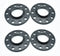 Bimecc Black Alloy Wheel Spacers  5x100 / 112 57.1mm  12mm / 15mm Set of 4 + No Bolts
