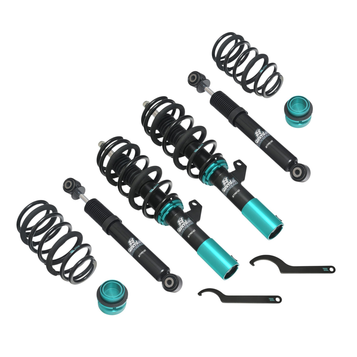Stanced UK VW Caddy Mk5 coilover kit STA140