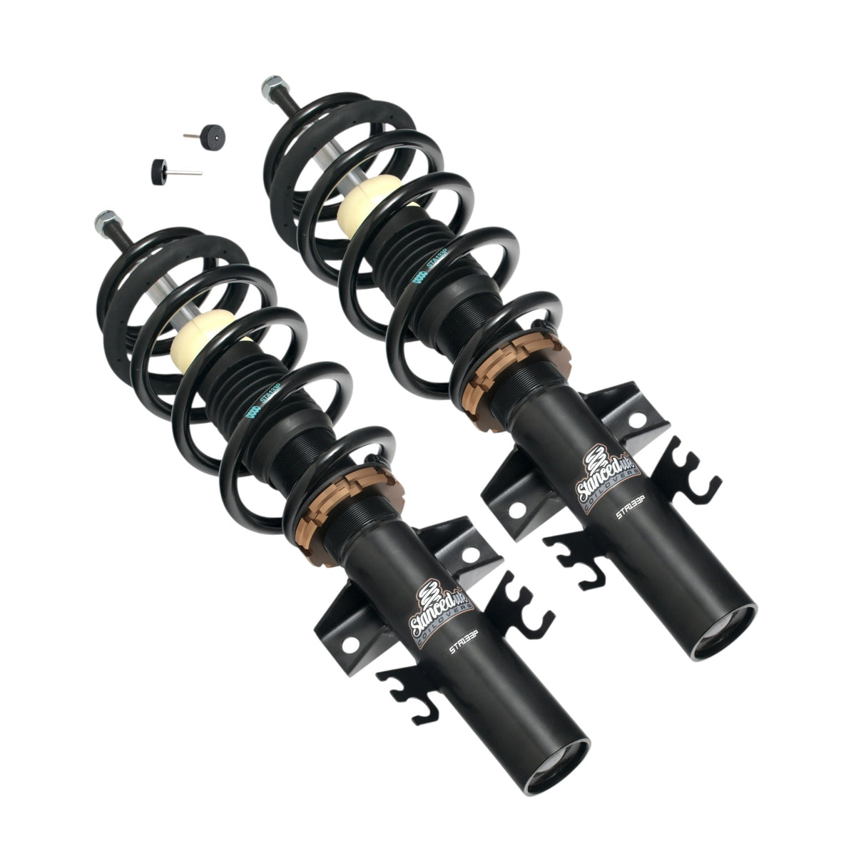 Stanced UK Premium Series VW T5 and T5.1 front coilovers with adjustable damping