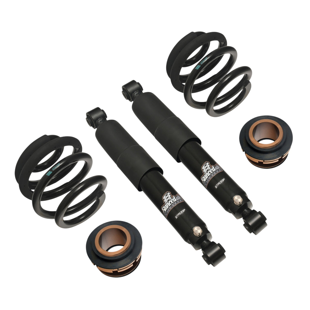 Stanced UK Premium Series VW T5 and T5.1 adjustable rear shocks, springs and height adjusters