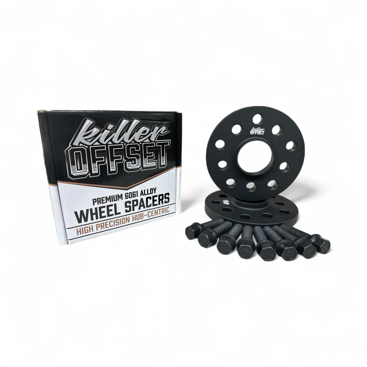Killer Offset® Premium Wheel Spacers 10mm 5x112 66.6mm For Audi With Tapered Bolts