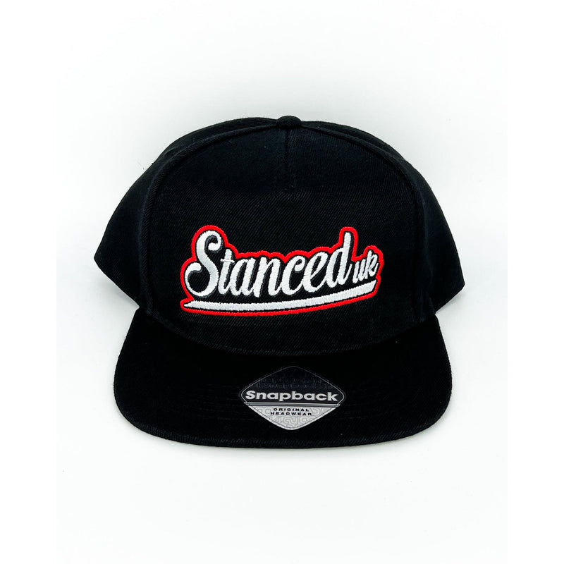 Stanced UK Snapback Black Hat - Flat Logo