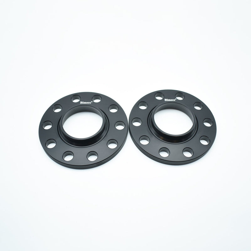 Bimecc Black Alloy Wheel Spacers 5x112 66.6mm 20mm Pair