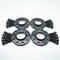Bimecc Black Alloy Wheel Spacers Audi 5x100 57.1mm  12mm / 15mm Set of 4 + Tapered Bolts