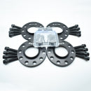 Bimecc Black Alloy Wheel Spacers Bmw 5x120 72.6mm 10mm / 15mm Set of 4 + Bolts & Locking Set